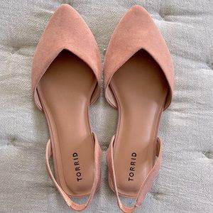 Torrid Blush Suede Flats